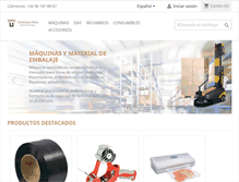 Tablet Screenshot of embalajesterra.com